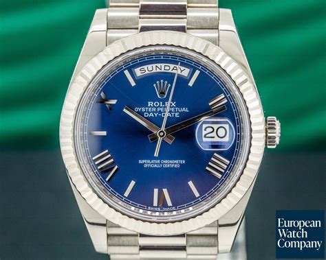 rolex white gold president with sapphire markers|Rolex day date president watch.